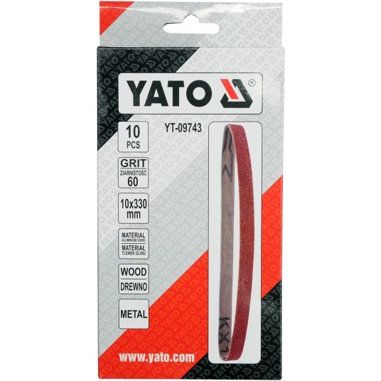 TAŚMA ŚCIERNA BEZKOŃ. 10SZT P60 10X330MM -zdjęcie numer 3