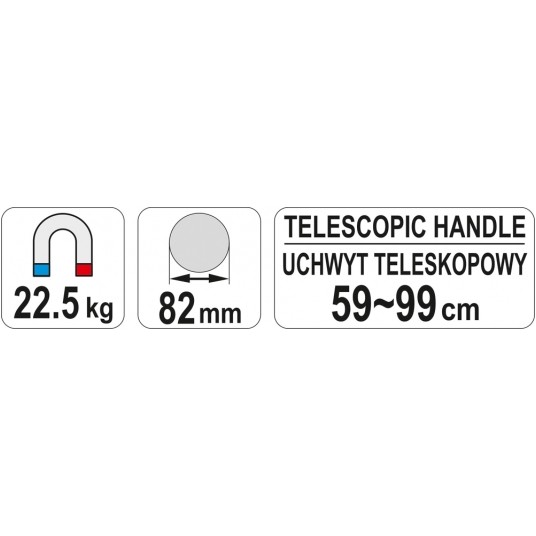 TELESKOPOWY CHWYTAK MAGNETYCZNY 59-99CM -zdjęcie numer 3