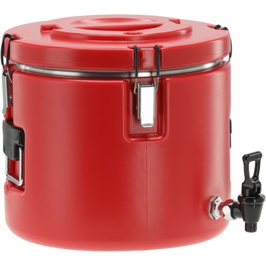 TERMOS TRANSPORTOWY OKRĄGŁY Z KRANEM 15L -zdjęcie numer 1