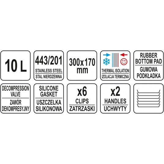 TERMOS TRANSPORTOWY SS 10L -zdjęcie numer 3