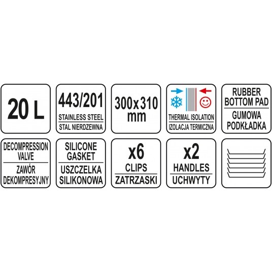 TERMOS TRANSPORTOWY SS 20L -zdjęcie numer 3