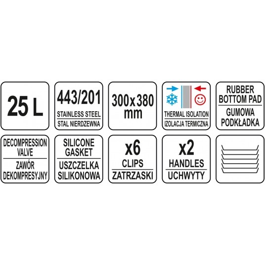 TERMOS TRANSPORTOWY SS 25L -zdjęcie numer 3