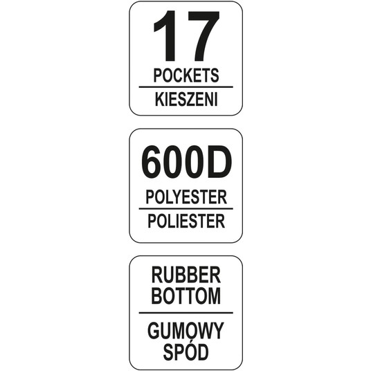 TORBA NARZĘDZIOWA 15" Z GUMOWYM DNEM -zdjęcie numer 4