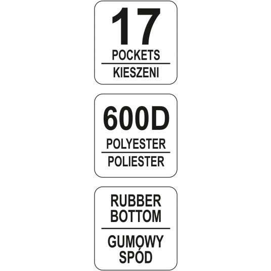 TORBA NARZĘDZIOWA 15" Z GUMOWYM DNEM -zdjęcie numer 4
