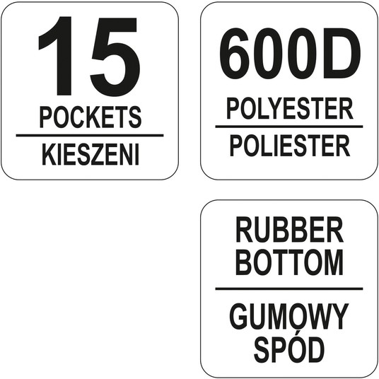 TORBA NARZĘDZIOWA 16" Z GUMOWYM DNEM -zdjęcie numer 5