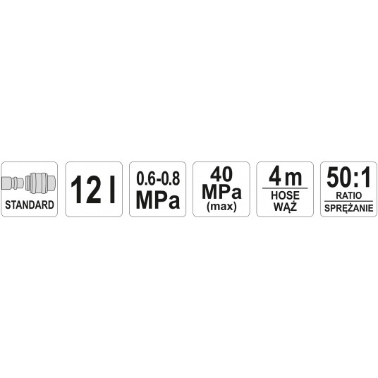 TOWOTNICA / SMAROWNICA PNEUMATYCZNA 12L -zdjęcie numer 4