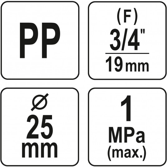 TRÓJNIK PP 25 X 3/4" X 25 -zdjęcie numer 4