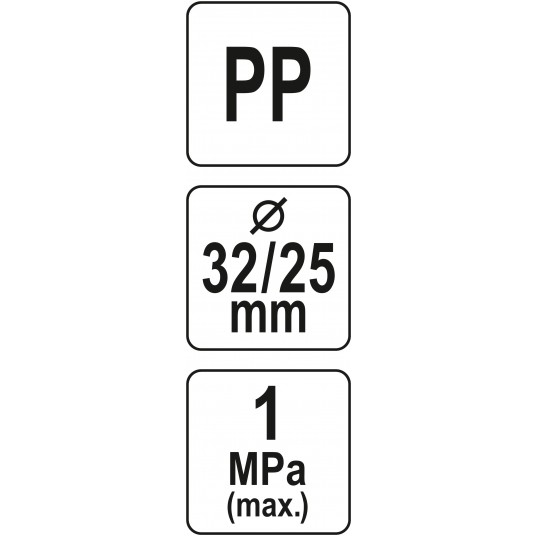TRÓJNIK PP 32MM X 25MM X 32MM -zdjęcie numer 4