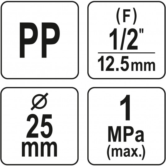 TRÓJNIK PP GW 25 X 1/2" X 25 -zdjęcie numer 4
