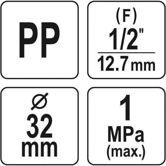 TRÓJNIK PP GW 32MM x 1/2" x 32MM -zdjęcie numer 4