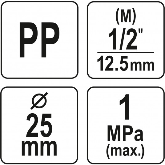 TRÓJNIK PP GZ 25 X 1/2" X 25 -zdjęcie numer 4