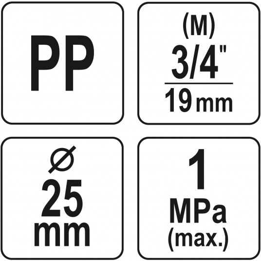 TRÓJNIK PP GZ 25 X 3/4" X 25 -zdjęcie numer 4