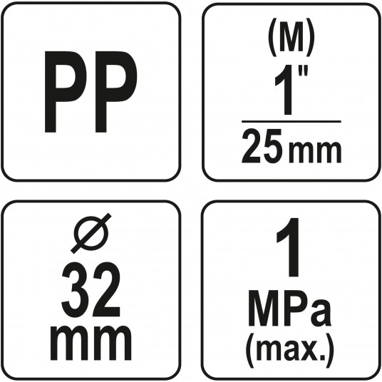 TRÓJNIK PP GZ 32MM x 1" x 32MM -zdjęcie numer 4