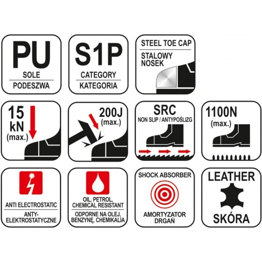 TRZEWIK ROBOCZY TENDA S1P ROZMIAR 42 YATO -zdjęcie numer 5