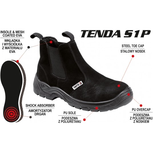 TRZEWIK ROBOCZY TENDA S1P ROZMIAR 42 YATO -zdjęcie numer 4