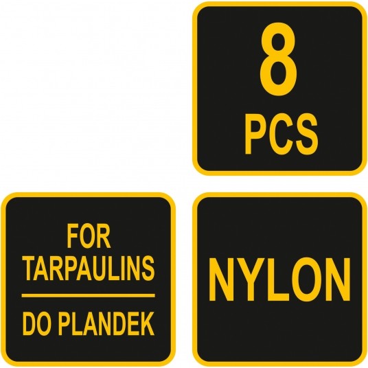 UCHWYTY ZACISKOWE 8SZT. DO MOC. PLANDEK -zdjęcie numer 3