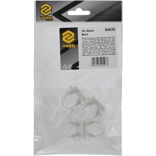 UCHWYTY ZAMYKANE DO RUR 15-16MM 4SZT. -zdjęcie numer 6