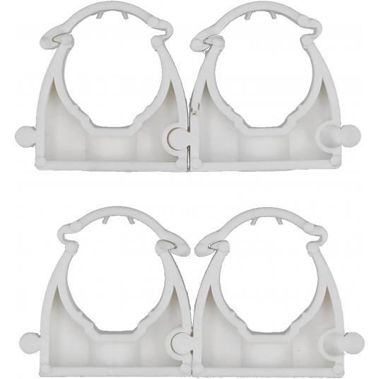 UCHWYTY ZAMYKANE DO RUR 18MM 4SZT. -zdjęcie numer 2