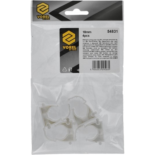 UCHWYTY ZAMYKANE DO RUR 18MM 4SZT. -zdjęcie numer 6