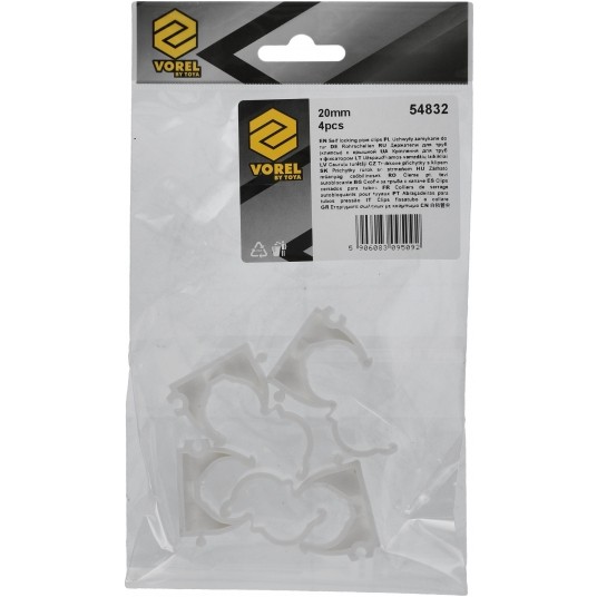 UCHWYTY ZAMYKANE DO RUR 20MM 4SZT. -zdjęcie numer 6