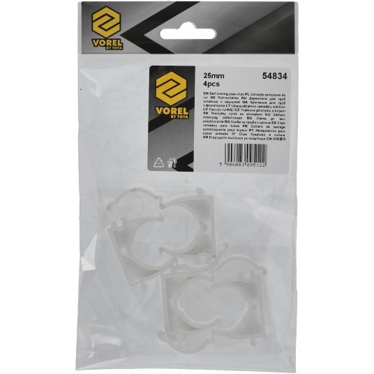 UCHWYTY ZAMYKANE DO RUR 25MM 4SZT. -zdjęcie numer 6