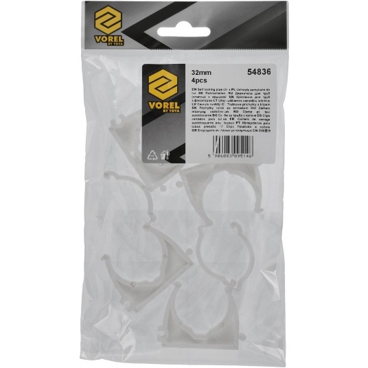 UCHWYTY ZAMYKANE DO RUR 32MM 4SZT. -zdjęcie numer 6