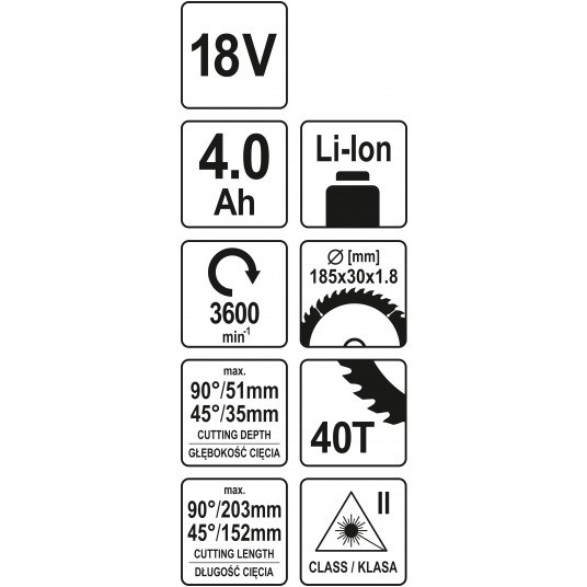 UKOŚNICA 18V 185MM - 4AH -zdjęcie numer 8