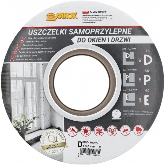 USZCZELKA EPDM TYP D BRĄZ 100M -zdjęcie numer 3