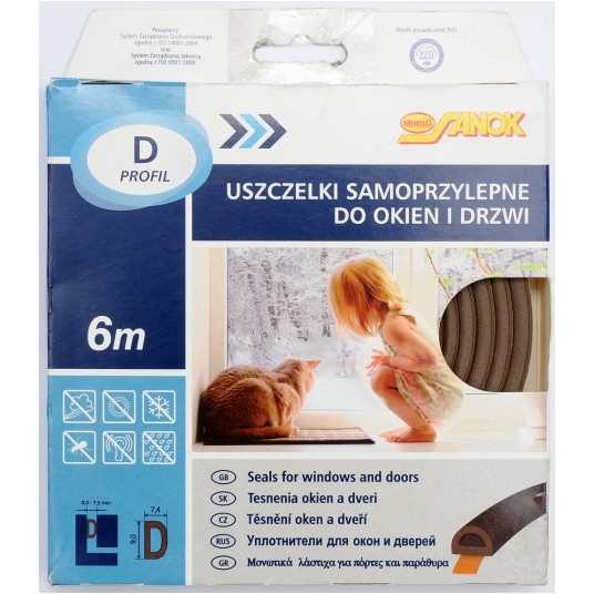 USZCZELKA EPDM TYP D BRĄZ 6M -zdjęcie numer 3