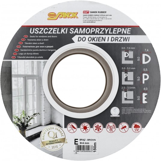 USZCZELKA EPDM TYP E BRĄZ 150M -zdjęcie numer 3