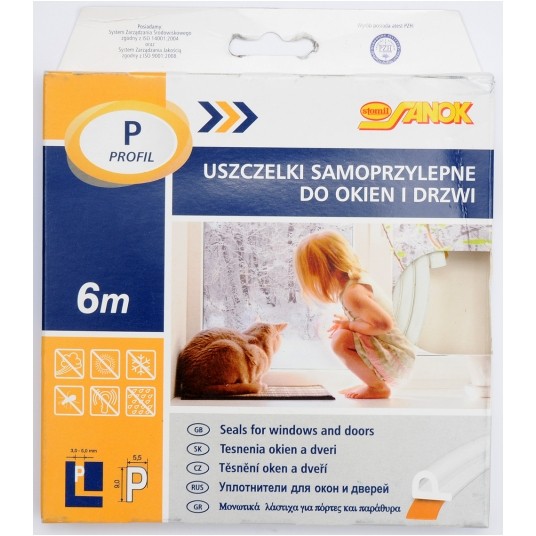 USZCZELKA EPDM TYP P BIAŁA 6M -zdjęcie numer 3