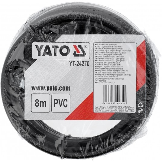 WĄŻ 8M Z SZYBKOZŁĄCZKĄ DO SAMOCHODÓW -zdjęcie numer 3