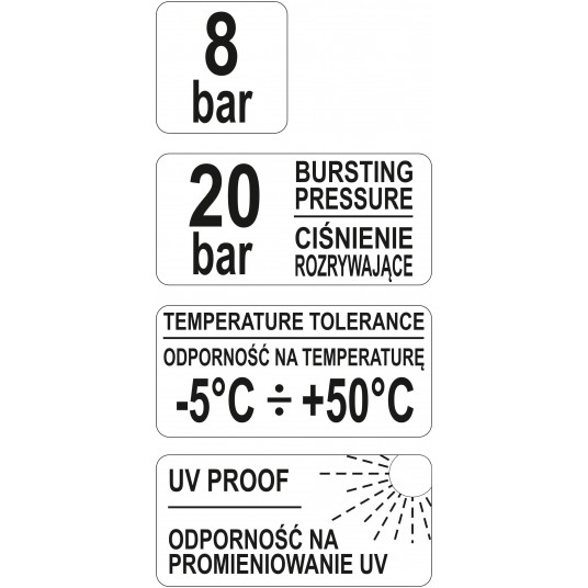 WĄŻ OGRODOWY PRACTIC LINE 3/4cal 20M -zdjęcie numer 4