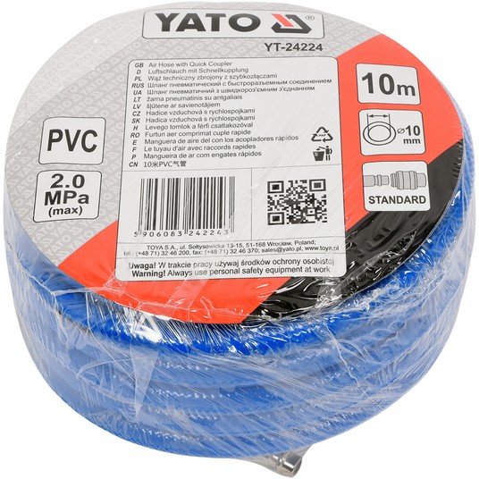 WĄŻ PNEUMAT.PVC Z SZYBKOZŁ. 10mm x 10m -zdjęcie numer 2