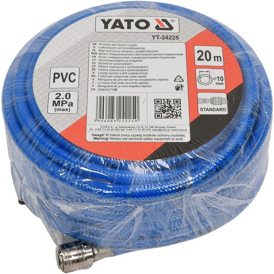 WĄŻ PNEUMAT.PVC Z SZYBKOZŁ. 10mm x 20m -zdjęcie numer 2