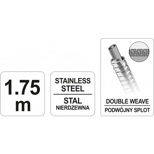 WĄŻ PRYSZNICOWY 1.75M POLEROWANY -zdjęcie numer 6
