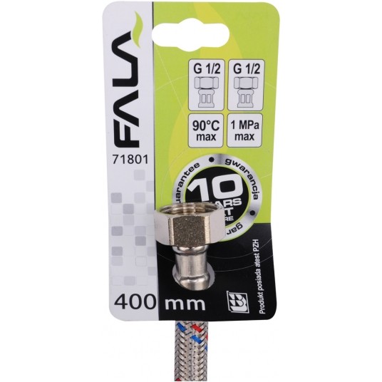 WĄŻ PRZYŁĄCZENIOWY F/F 1/2" 1/2" 400MM -zdjęcie numer 3