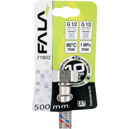 WĄŻ PRZYŁĄCZENIOWY F/F 1/2" 1/2" 500MM -zdjęcie numer 3