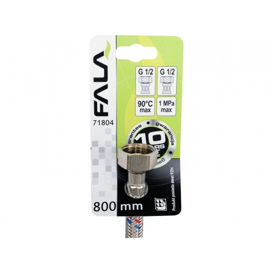 WĄŻ PRZYŁĄCZENIOWY F/F 1/2" 1/2" 800MM -zdjęcie numer 2
