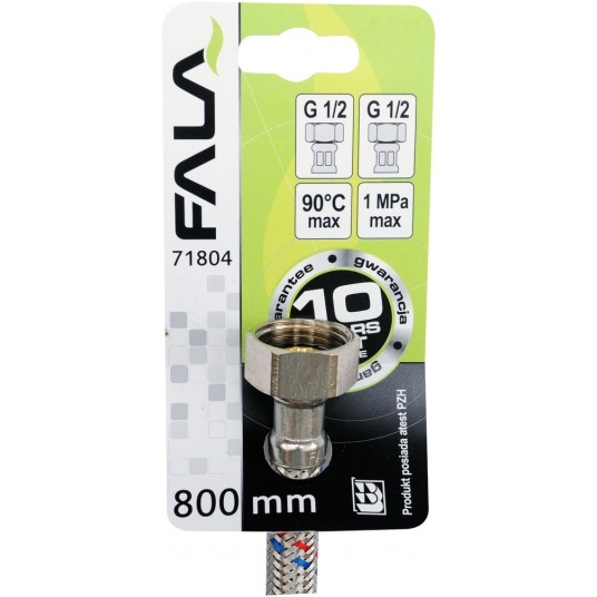WĄŻ PRZYŁĄCZENIOWY F/F 1/2" 1/2" 800MM -zdjęcie numer 3
