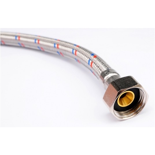 WĄŻ PRZYŁĄCZENIOWY F/F 1/2" 3/8" 1000MM -zdjęcie numer 2