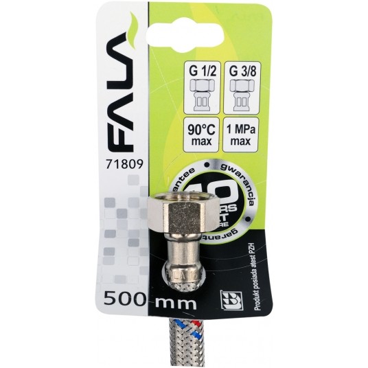 WĄŻ PRZYŁĄCZENIOWY F/F 1/2" 3/8" 500MM -zdjęcie numer 3
