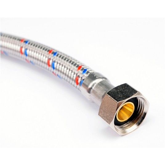 WĄŻ PRZYŁĄCZENIOWY F/F 3/8" 3/8" 1000MM -zdjęcie numer 2