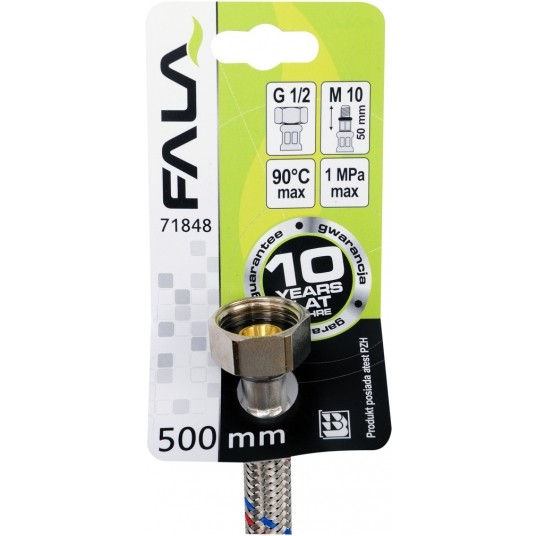 WĄŻ PRZYŁĄCZENIOWY F/M 1/2" M10x1 500MM -zdjęcie numer 3