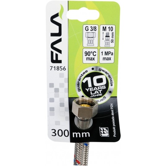 WĄŻ PRZYŁĄCZENIOWY F/M 3/8" M10x1 300MM -zdjęcie numer 3