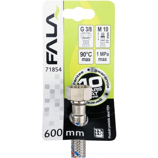 WĄŻ PRZYŁĄCZENIOWY F/M 3/8" M10x1 600MM -zdjęcie numer 3