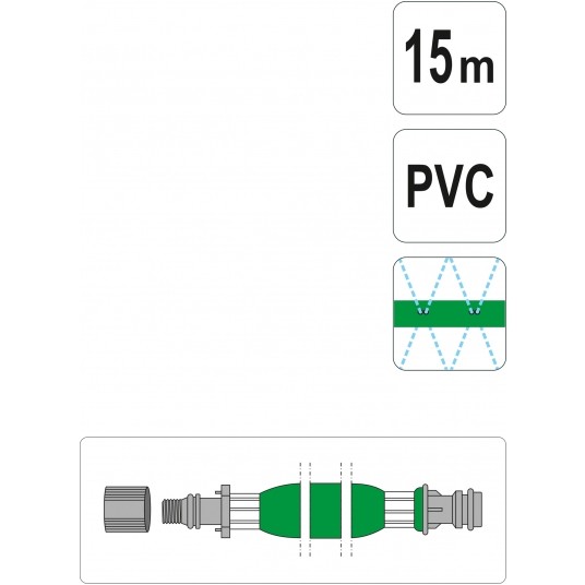 WĄŻ ZRASZAJĄCY PŁASKI 15M -zdjęcie numer 3