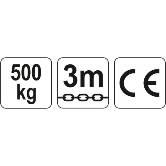 WCIĄGNIK ŁAŃCUCHOWY 0,5 T -zdjęcie numer 2