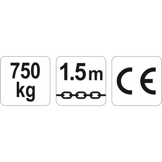 WCIĄGNIK ŁANCUCHOWY- DŹWIGNIOWY 0,75 T -zdjęcie numer 4