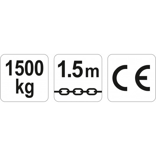 WCIĄGNIK ŁAŃCUCHOWY- DŹWIGNIOWY 1,5 T -zdjęcie numer 4